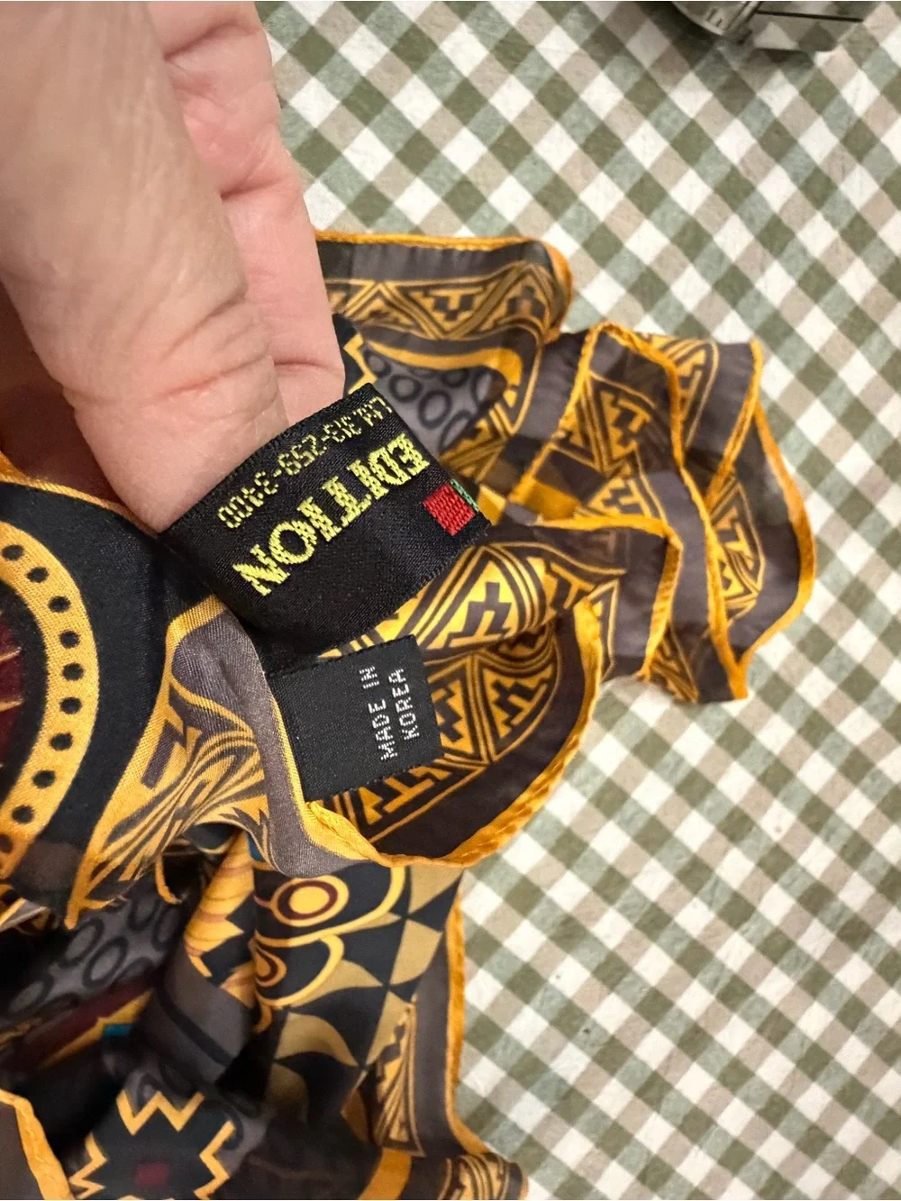 custom edition silk scarf